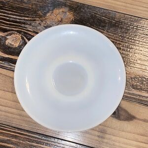 Vintage Hazel Atlas Platonite  Milky White Saucer